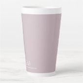 Maßgeschneidertes Monogramm, moderner Lavendel Milchtasse (Vorderseite)