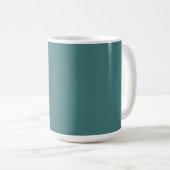 Maßgeschneidertes Monogramm, modernes aquamarines  Kaffeetasse (VorderseiteRechts)