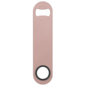 Maßgeschneidertes Monogramm, modernes Rosa Speed Flaschenöffner (Rückseite)