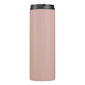 Maßgeschneidertes Monogramm, modernes Rosa Thermosbecher (Rückseite)