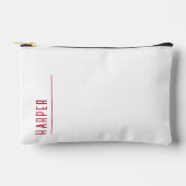 Maßgeschneidertes Monogramm, schneeweiß Zubehörtasche (Vorderseite)