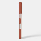 Maßgeschneidertes Monogramm, Terrakotta-Farbe Case-Mate iPhone Hülle (Rückseite / Rechts)