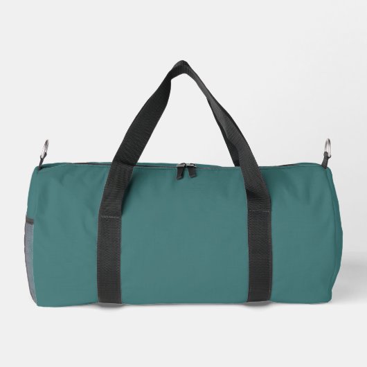 Maßgeschneidertes Monogramm, überall Aquarell grün Duffle Bag (Rückseite)