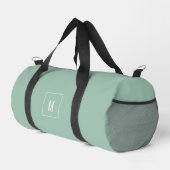Maßgeschneidertes Monogramm, überall sage grün Duffle Bag (Rechte Ecke)
