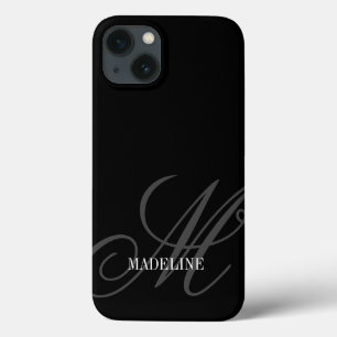 Maßgeschneidertes Monogramm Wasserzeichen, elegant Case-Mate iPhone Hülle