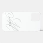 Maßgeschneidertes Monogramm Wasserzeichen elegante Case-Mate iPhone Hülle (Rückseite (Horizontal))