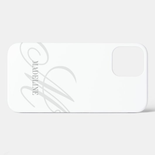 Maßgeschneidertes Monogramm Wasserzeichen elegante Case-Mate iPhone Hülle (Rückseite (Horizontal))