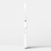 Maßgeschneidertes Monogramm Wasserzeichen elegante Case-Mate iPhone Hülle (Rückseite / Links)