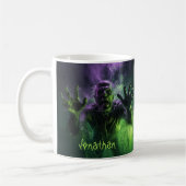 Maßgeschneidertes Monster im Wasser Horror Hallowe Kaffeetasse (Links)