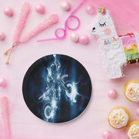 Maßgeschneidertes Motocross Pappteller (Party)