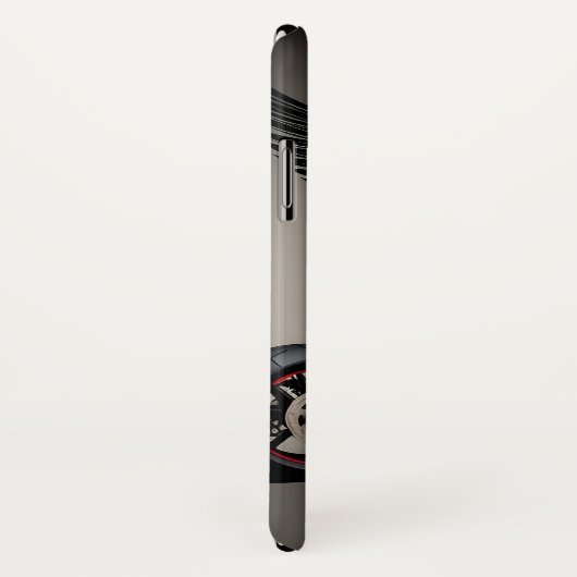 Maßgeschneidertes Motorrad mit Skull und Wing Grap Case-Mate iPhone Hülle (Hinten/Rechts)