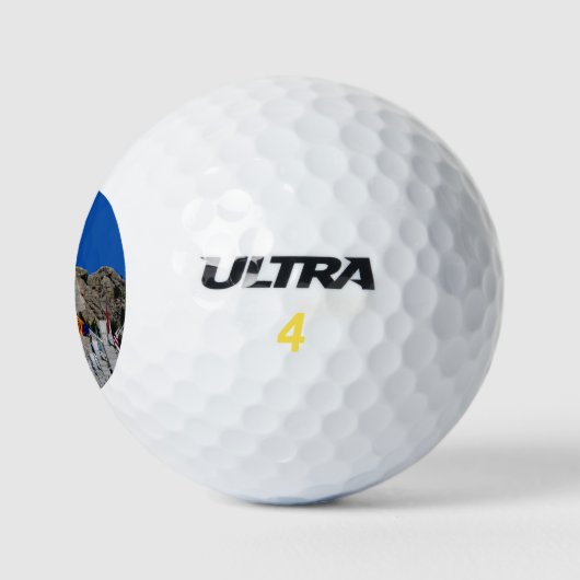 Maßgeschneidertes Mt Rushmore Souvenir Golfball (Logo)