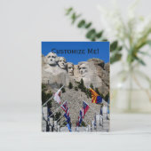 Maßgeschneidertes Mt Rushmore Souvenir Postkarte (Stehend Vorderseite)