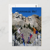 Maßgeschneidertes Mt Rushmore Souvenir Postkarte (Vorne/Hinten)