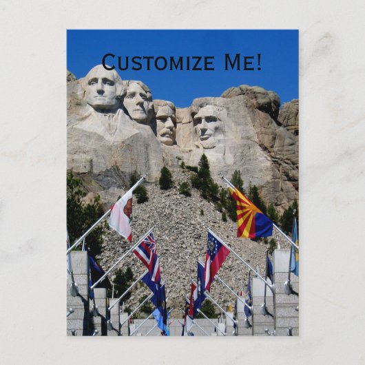Maßgeschneidertes Mt Rushmore Souvenir Postkarte (Vorderseite)