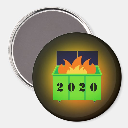 Maßgeschneidertes Mülltonnen 2020 Magnet (Vorderseite/Rückseite)