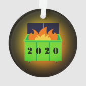 Maßgeschneidertes Mülltonnen 2020 Ornament (Rückseite)