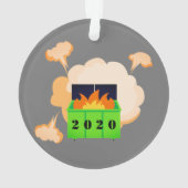 Maßgeschneidertes Mülltonnen 2020 Ornament (Rückseite)