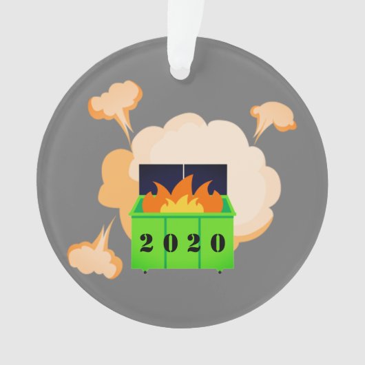 Maßgeschneidertes Mülltonnen 2020 Ornament (Vorderseite)