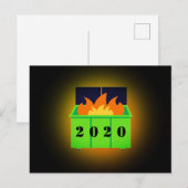 Maßgeschneidertes Mülltonnen 2020 Postkarte (Vorne/Hinten)