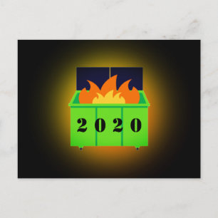 Maßgeschneidertes Mülltonnen 2020 Postkarte
