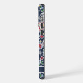 Maßgeschneidertes Muster des Musters "White Blue R iPhone Hülle (Linke Seite)