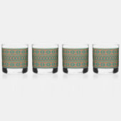 Maßgeschneidertes Muster für Aquamarines Kupfermus Whiskyglas (Hinten)