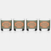 Maßgeschneidertes Muster für Aquamarines Kupfermus Whiskyglas (Vorderseite)