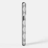 Maßgeschneidertes Muster für die dunkelgraue Raute iPhone Hülle (Rechte Seite)