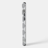 Maßgeschneidertes Muster für die dunkelgraue Raute iPhone Hülle (Linke Seite)