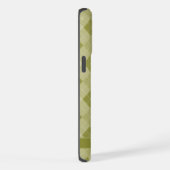 Maßgeschneidertes Muster für die Graustufen Olive iPhone Hülle (Rechte Seite)