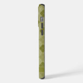 Maßgeschneidertes Muster für die Graustufen Olive iPhone Hülle (Linke Seite)