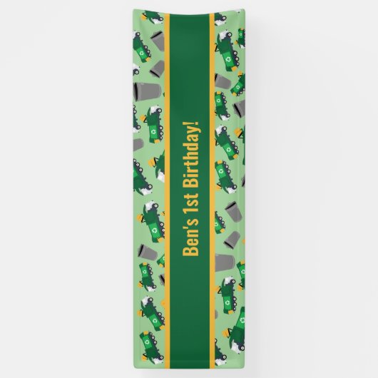 Maßgeschneidertes Muster für Recycelnd Garbage Tru Banner (Vertikal)