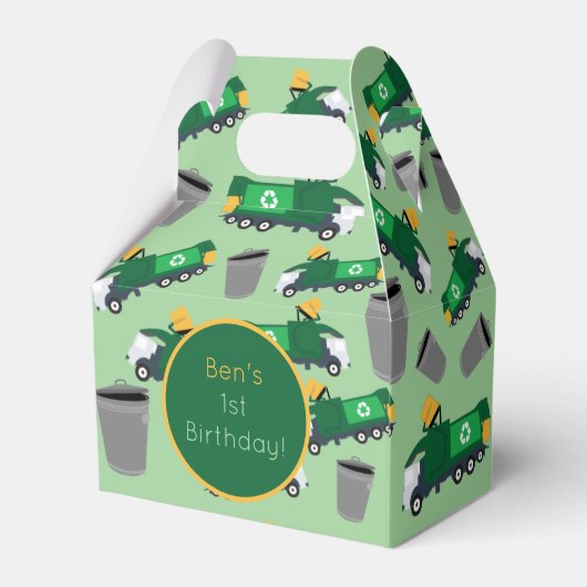 Maßgeschneidertes Muster für Recycelnd Garbage Tru Geschenkschachtel (Rückseite)