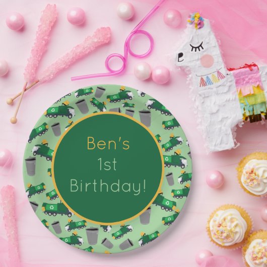 Maßgeschneidertes Muster für Recycelnd Garbage Tru Pappteller (Party)