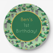 Maßgeschneidertes Muster für Recycelnd Garbage Tru Pappteller (Vorderseite)