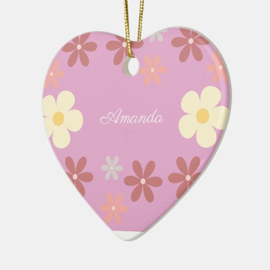 Maßgeschneidertes Muster Keramik Ornament (Links)