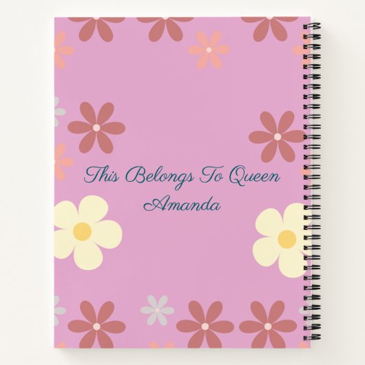 Maßgeschneidertes Muster Notizblock (Rückseite)