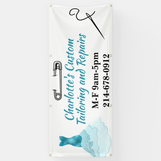 Maßgeschneidertes Nähbanner Banner (Vertikal)