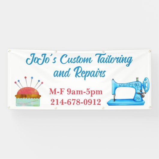Maßgeschneidertes Nähen Banner (Horizontal)
