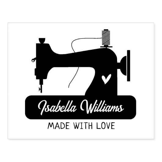 Maßgeschneidertes Nähgeschäft, groß Gummistempel (Prägung)