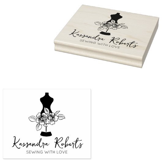 Maßgeschneidertes Nähgeschäft, groß Gummistempel (Stempel)