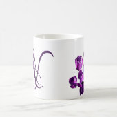 Maßgeschneidertes Natalie-Namensmonogramm für lila Kaffeetasse (Mittel)