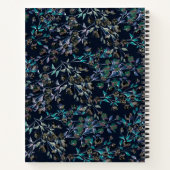 Maßgeschneidertes Navy Blau und Aquamarines, stilv Notizblock (Rückseite)