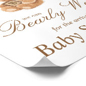 Maßgeschneidertes, neutrales Pampas-Teddybären-Zei Poster (Ecke)