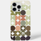 Maßgeschneidertes neutrales Tan Olive Green Black Case-Mate iPhone Hülle (Rückseite)