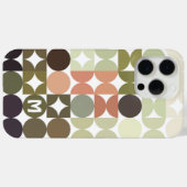 Maßgeschneidertes neutrales Tan Olive Green Black Case-Mate iPhone Hülle (Rückseite (Horizontal))