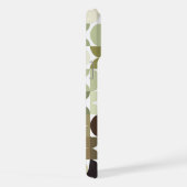 Maßgeschneidertes neutrales Tan Olive Green Black  iPhone Hülle (Rechte Seite)