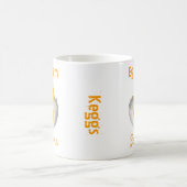 Maßgeschneidertes Niedliches Ei handgezeichnet Ori Kaffeetasse (Mittel)