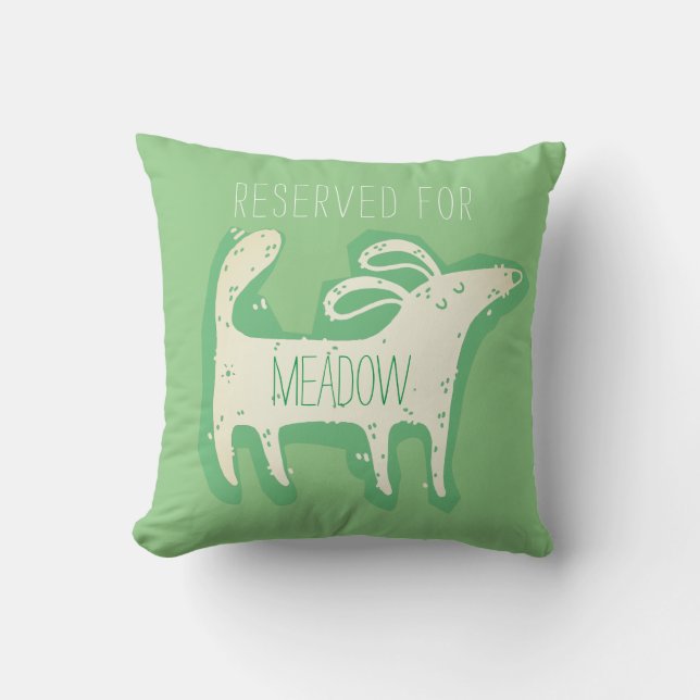 Maßgeschneidertes Niedliches Hundeschema Kissen (Vorderseite)